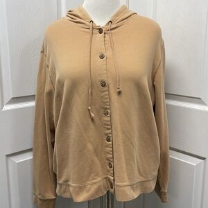 Caribbean Joe Button Down Hooded Sweatshirt XL